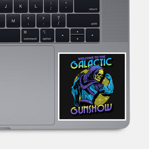 Welcome To The Galactic Gun Show-None-Glossy-Sticker-glitchygorilla