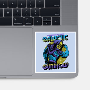 Welcome To The Galactic Gun Show-None-Glossy-Sticker-glitchygorilla