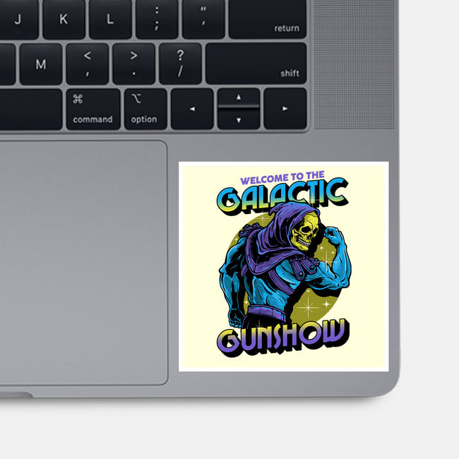 Welcome To The Galactic Gun Show-None-Glossy-Sticker-glitchygorilla