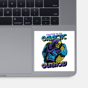 Welcome To The Galactic Gun Show-None-Glossy-Sticker-glitchygorilla