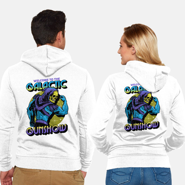 Welcome To The Galactic Gun Show-Unisex-Zip-Up-Sweatshirt-glitchygorilla