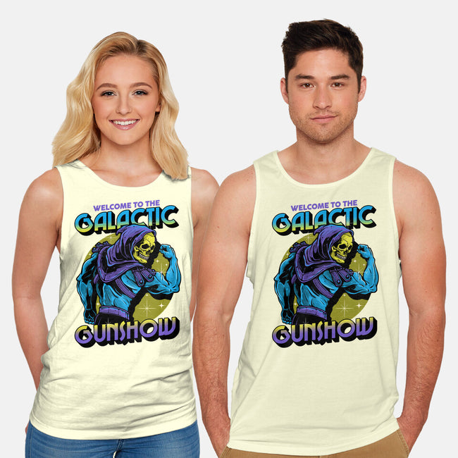 Welcome To The Galactic Gun Show-Unisex-Basic-Tank-glitchygorilla