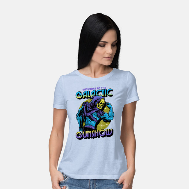 Welcome To The Galactic Gun Show-Womens-Basic-Tee-glitchygorilla