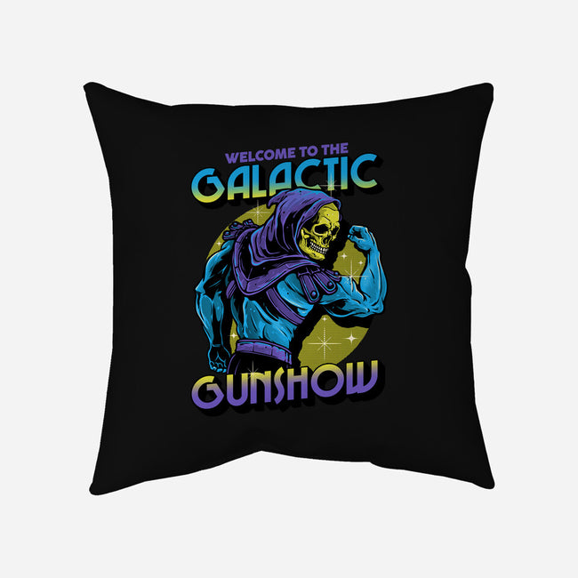 Welcome To The Galactic Gun Show-None-Removable Cover w Insert-Throw Pillow-glitchygorilla