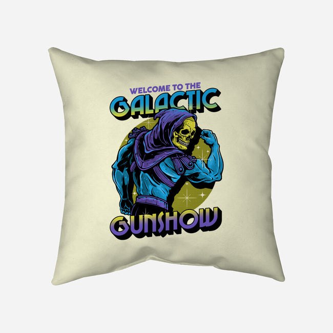 Welcome To The Galactic Gun Show-None-Removable Cover w Insert-Throw Pillow-glitchygorilla