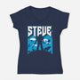 Steve-Womens-V-Neck-Tee-rocketman_art