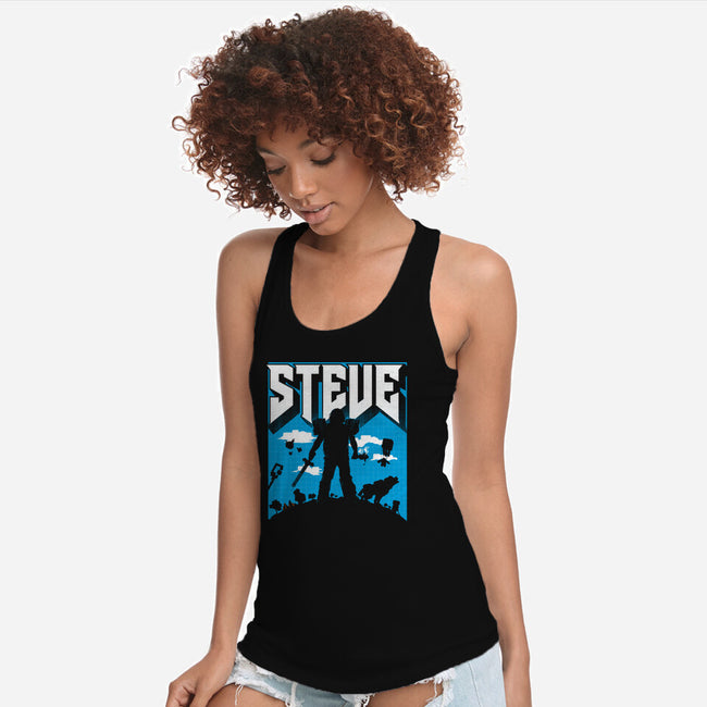 Steve-Womens-Racerback-Tank-rocketman_art
