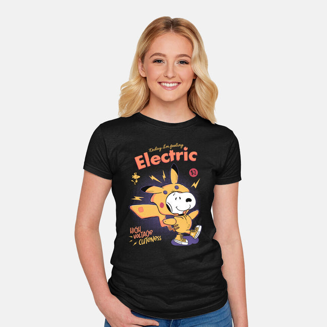 Feeling Electric-Womens-Fitted-Tee-Jelly89