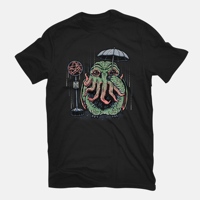 My Neighbor From The Deep-Womens-Fitted-Tee-glitchygorilla