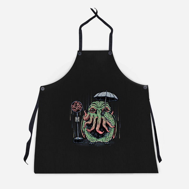 My Neighbor From The Deep-Unisex-Kitchen-Apron-glitchygorilla
