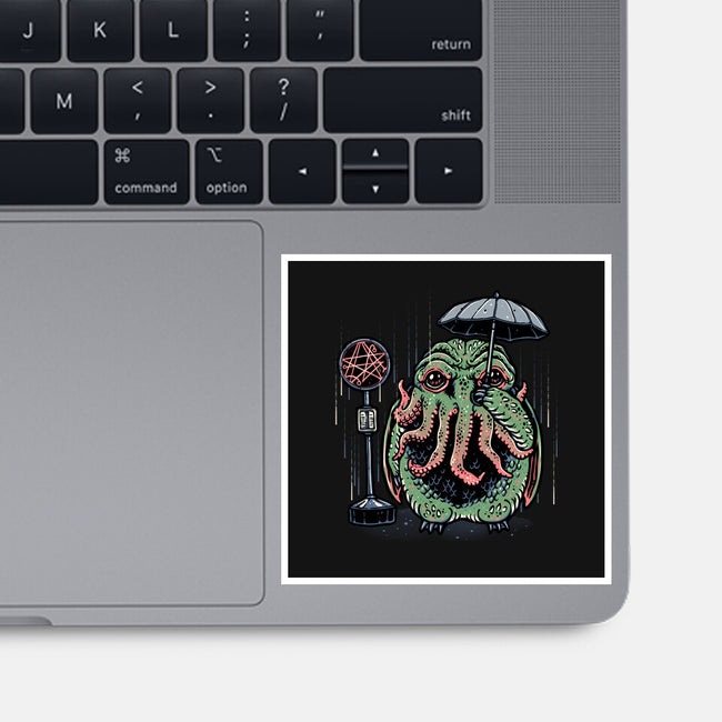 My Neighbor From The Deep-None-Glossy-Sticker-glitchygorilla