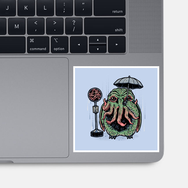My Neighbor From The Deep-None-Glossy-Sticker-glitchygorilla