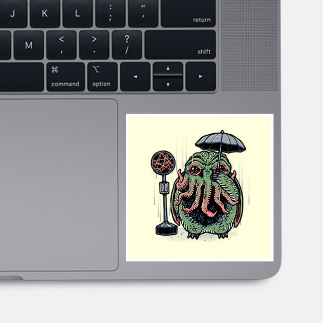 My Neighbor From The Deep-None-Glossy-Sticker-glitchygorilla