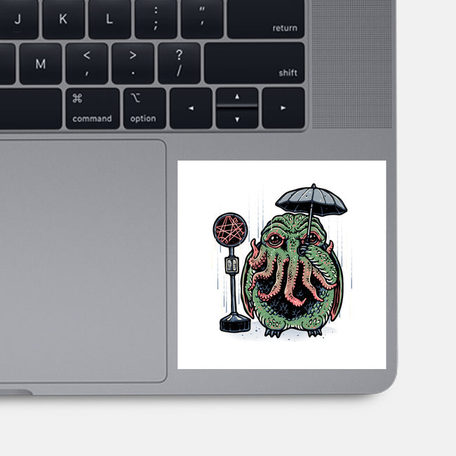 My Neighbor From The Deep-None-Glossy-Sticker-glitchygorilla