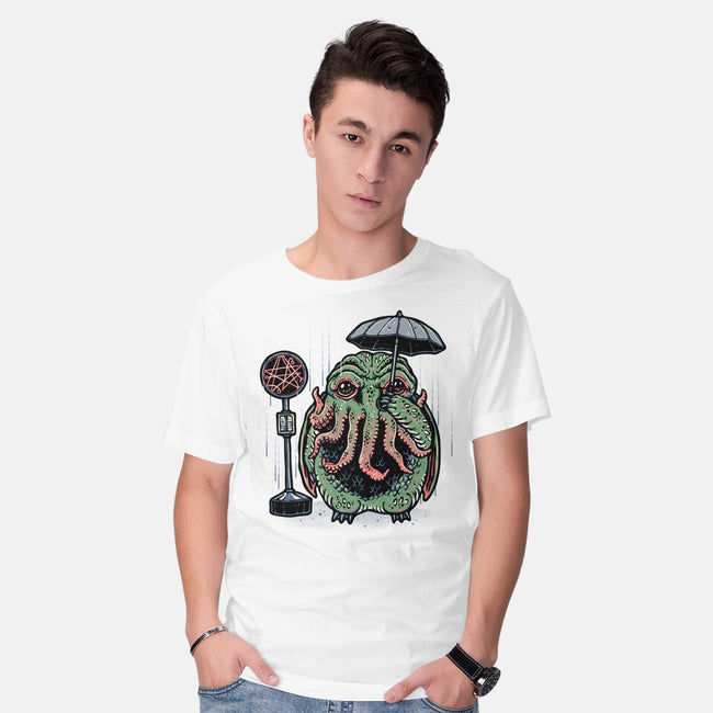 My Neighbor From The Deep-Mens-Basic-Tee-glitchygorilla