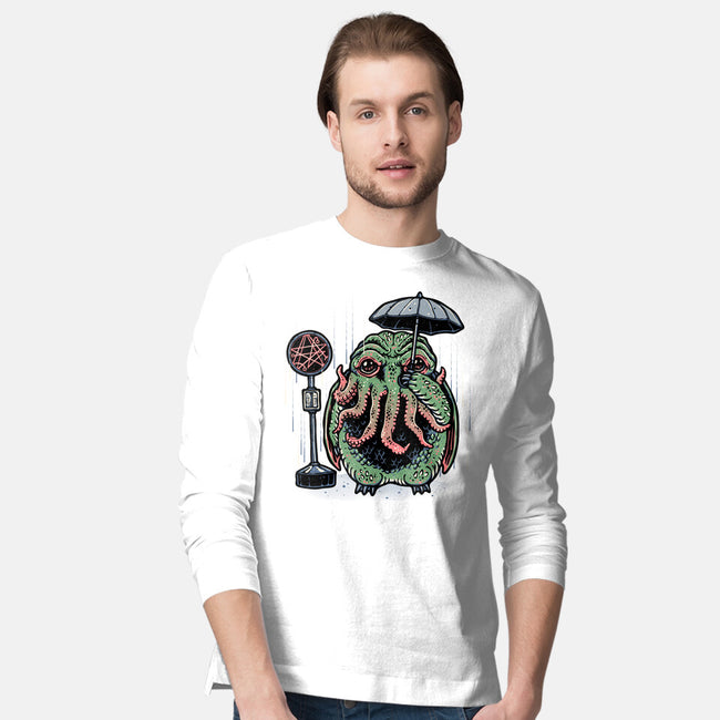 My Neighbor From The Deep-Mens-Long Sleeved-Tee-glitchygorilla