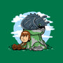 Relaxing With My Dragon-Womens-Fitted-Tee-demonigote