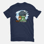 Relaxing With My Dragon-Womens-Basic-Tee-demonigote