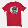 Relaxing With My Dragon-Womens-Fitted-Tee-demonigote