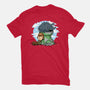 Relaxing With My Dragon-Womens-Basic-Tee-demonigote