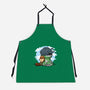 Relaxing With My Dragon-Unisex-Kitchen-Apron-demonigote