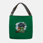 Relaxing With My Dragon-None-Adjustable Tote-Bag-demonigote