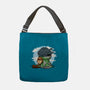 Relaxing With My Dragon-None-Adjustable Tote-Bag-demonigote