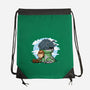 Relaxing With My Dragon-None-Drawstring-Bag-demonigote