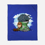 Relaxing With My Dragon-None-Fleece-Blanket-demonigote