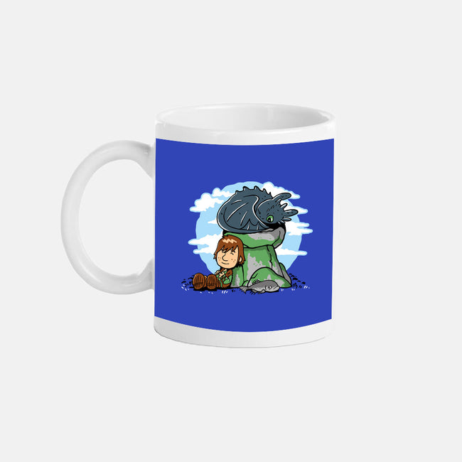 Relaxing With My Dragon-None-Mug-Drinkware-demonigote