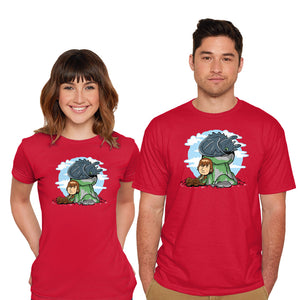 Relaxing With My Dragon-Mens-Basic-Tee-demonigote