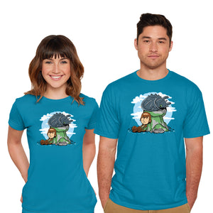 Relaxing With My Dragon-Mens-Basic-Tee-demonigote