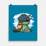 Relaxing With My Dragon-None-Matte-Poster-demonigote