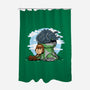 Relaxing With My Dragon-None-Polyester-Shower Curtain-demonigote