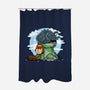 Relaxing With My Dragon-None-Polyester-Shower Curtain-demonigote