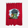 Relaxing With My Dragon-None-Polyester-Shower Curtain-demonigote