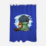Relaxing With My Dragon-None-Polyester-Shower Curtain-demonigote