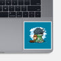 Relaxing With My Dragon-None-Glossy-Sticker-demonigote