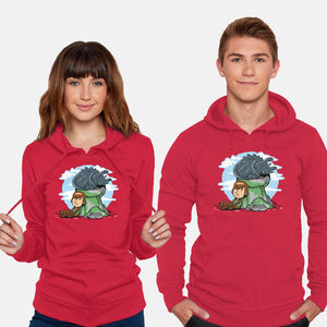 Relaxing With My Dragon-Unisex-Pullover-Sweatshirt-demonigote