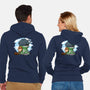 Relaxing With My Dragon-Unisex-Zip-Up-Sweatshirt-demonigote