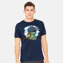 Relaxing With My Dragon-Mens-Heavyweight-Tee-demonigote