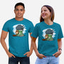 Relaxing With My Dragon-Unisex-Basic-Tee-demonigote