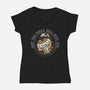 May The Force Roll With You-Womens-V-Neck-Tee-glitchygorilla