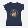 May The Force Roll With You-Womens-V-Neck-Tee-glitchygorilla