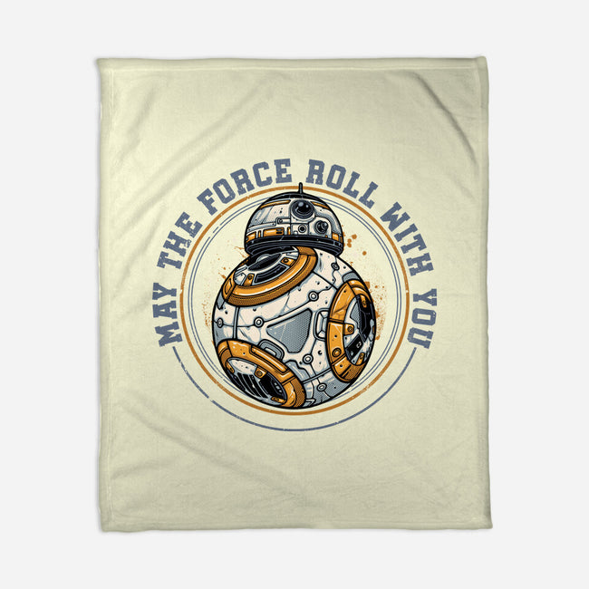 May The Force Roll With You-None-Fleece-Blanket-glitchygorilla