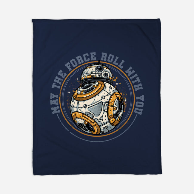 May The Force Roll With You-None-Fleece-Blanket-glitchygorilla