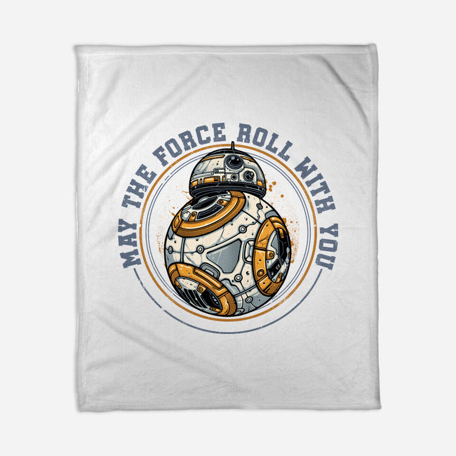 May The Force Roll With You-None-Fleece-Blanket-glitchygorilla