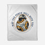 May The Force Roll With You-None-Fleece-Blanket-glitchygorilla