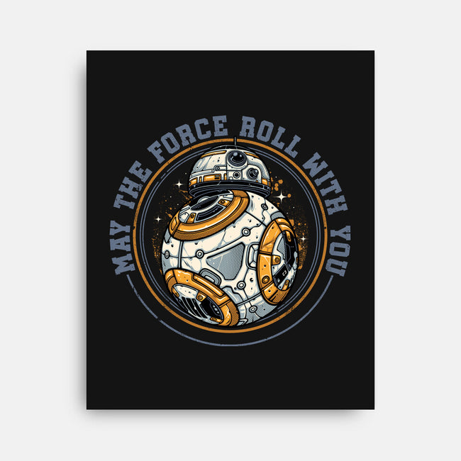 May The Force Roll With You-None-Stretched-Canvas-glitchygorilla