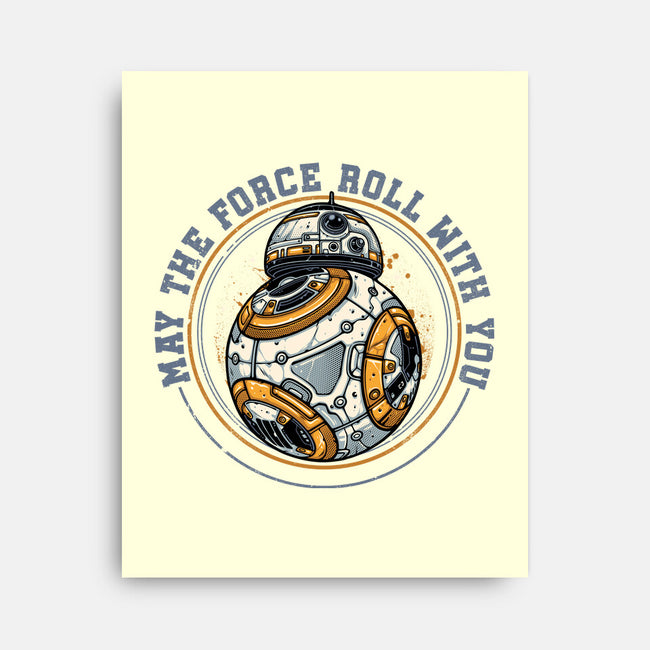 May The Force Roll With You-None-Stretched-Canvas-glitchygorilla